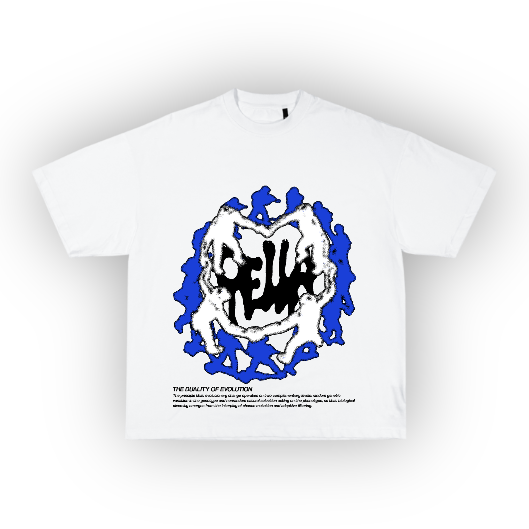 012 - Heavyweight graphic tee in white (XL Print)