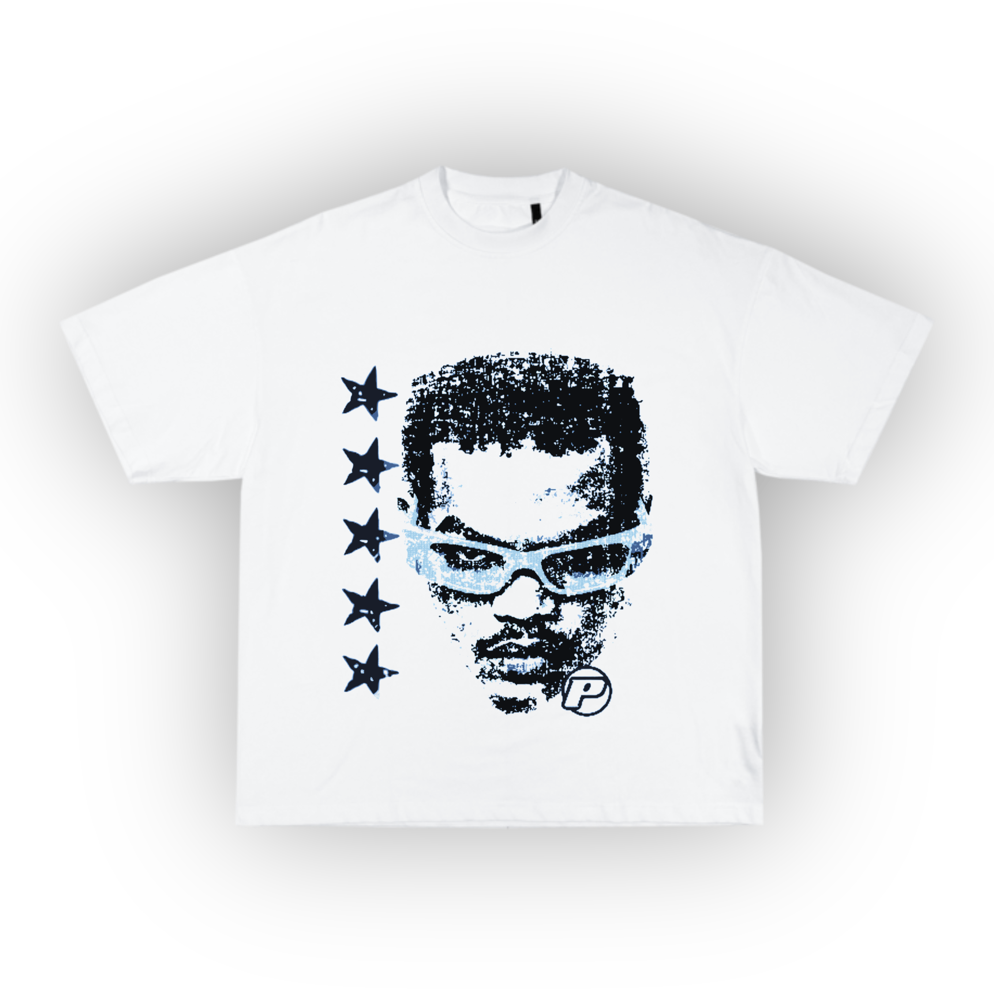 006 - Heavyweight Graphic  tee in white (XL Print)