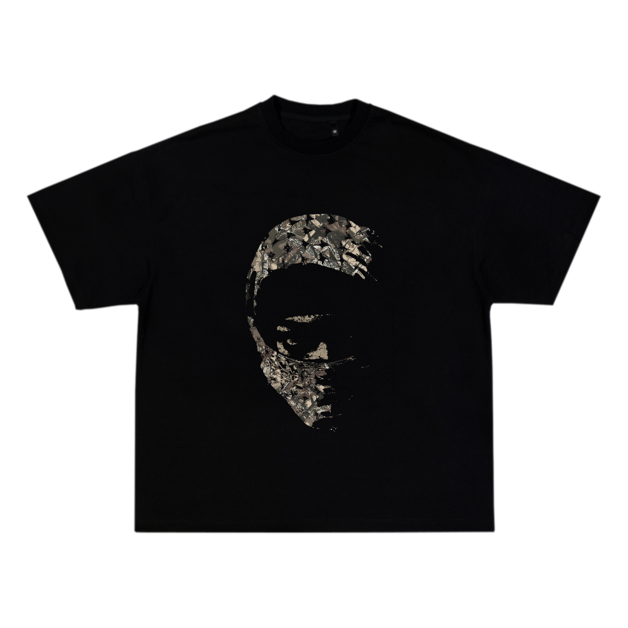 002 - Heavyweight graphic tee in black