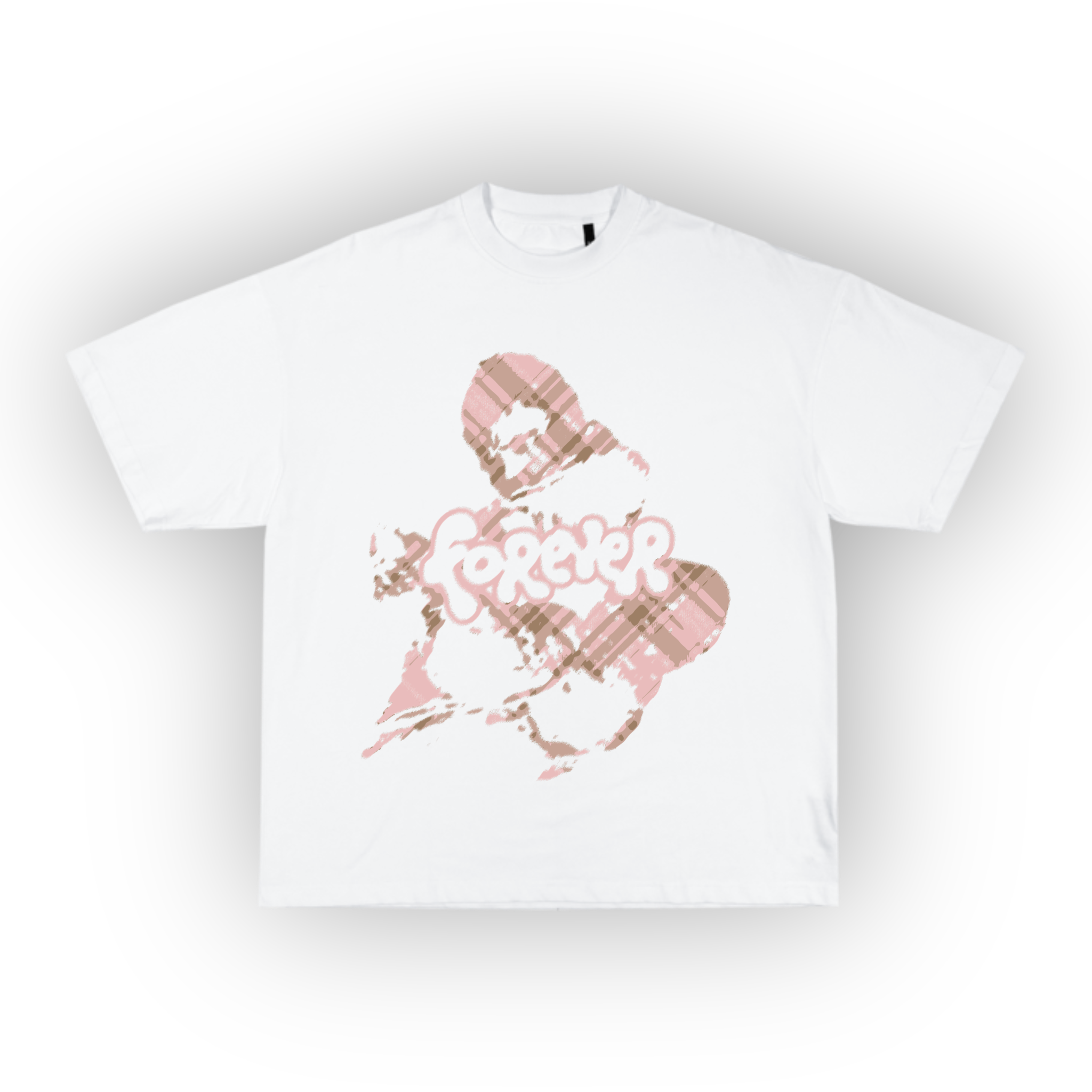 010 - Heavyweight Graphic  tee in white (XL Print)
